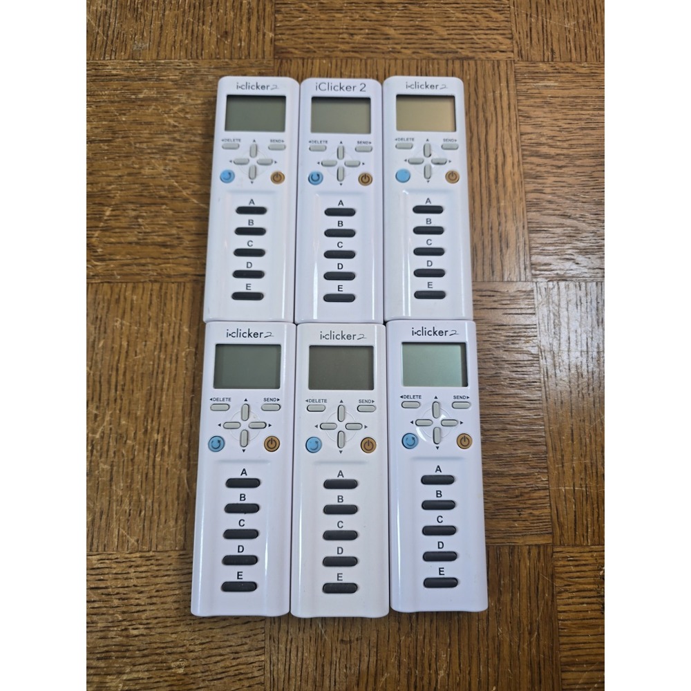 Lot Of 6 iClicker 2 Remotes Tested And Working
